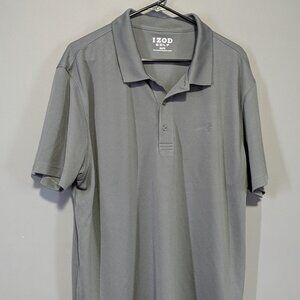 XL Grey Izod Golf Shirt with short sleeves